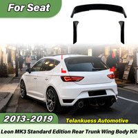 For Seat Leon 5F MK3 MK 3.5 5 Doors 2013 2014 2015 2016 2017 2018 2019 Car FR Style Rear Trunk Spoiler Body Modification Kit