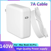 140W USB-C Power Adapter for MacBook Pro 16/15/14/13 Inch & iPad Pro (2021-2018): High-Power Charger with 2M Data Cable