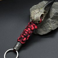 Viking Odin Raven Skull keychain Men Women Gothic Diy Trinity Dragon Beads Wicca Jewelry Accessories Dropshipping