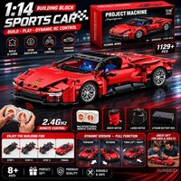 Mechanical Building Blocks Racing Car 1:14 Model 1129PCS+ Static/Dynamic RC Car DIY Bricks Assembly Toy Kids Adults Collect Gift