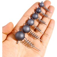2PCS Corkscrew Jig Head With Screw Spiral Rubber Fish Softbaits Screwball 7g 10g 15g 20g 25g 30g 50g Fishing Tackle Weight
