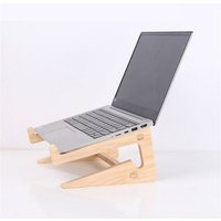 Universal Wooden Laptop Holder Detachable Base Stand Computer Cooling Bracket Suitable For Notebook Laptop Tablet 10-17 Inchs