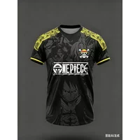Fashion Men Women 3D Anime One Piece Printed Short Sleeve Luffy Graphic Quick Dry Sports T-shirt Hot Sale Children's Tops