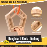Climbing Fingerboard Rock Climbing Finger Strengthener Board Wooden Bouldering Practice Training Block for Wall Home Indoor