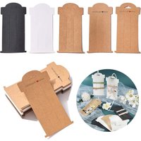 20pcs 16x8cm Hair Clip Display Cards Paper Cardboard Bow Holder For Jewelry Accessory Organizer Selling Small Business Packaging