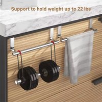 Kitchen Non Perforated Towel Bar, Stainless Steel Storage Rack on Door, Bathroom Cabinet, Door Hanging, Towel Rack Storage Rack