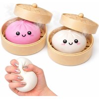 Aesthetic Glitter Dumpling: Solid Maltose Stress Reliever, Mystery Box Food Ornament, Trendy Adult Fidget, Holiday Gift Set