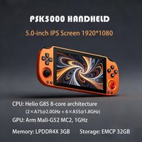 PSK5000 Retro Video Handheld Game Cosole 5-inch IPS Screen Helio G85 8-core Chip Android 3+32GB 4000mAh High-Capacity Battery