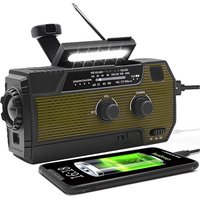 Portable Fm Radio 4000mah Power Bank Radio Am Fm Solar Radio Survival With Led Flashlight Sos Light Night Emergency Radio