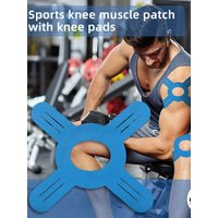 5PCS Tape for Knees Breathable Precut Sports Athletic Strip Tape Knee Support Sticker for Lowering Injury Increasing Flexibility