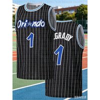 Retro Orlando 1 Penny Hardaway Basketball Jersey Blue White Striped Vintage Sports Uniform Casual 3d Vest Men Women