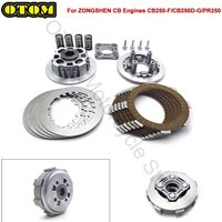 For ZONGSHEN CB250-F CB250D-G PR250 HONDA CB125-250 Motorcycle Slipper Clutch Transmission Disc Plate Assembly Engine Part Bikes