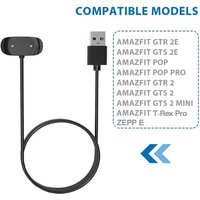 USB Charging Cable For Huami Amazfit T-Rex Pro GTS 2 Mini Adapter Chargers Cradle For GTS2 POP Zepp E GTR 2 2e Fast Charger Dock