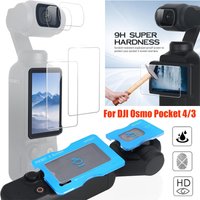 Lens Protector+Screen Protector For DJI Osmo Pocket 4 Easy Install Auto-Alignment Kit Tempered Glass Film For DJI Osmo Pocket 3