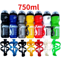 AliExpress NONE 750ml Bicycle Waterbottle Mountain Road Bike Water Bottle Outdoor Cycling Kettle Portable with Bottle Holder Bike Accessory