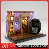 210PCS Haunted Mansion Ride Inspired Collectible Attractions Series Model Creative MOC Building Blocks Assembly Toy For Display