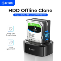 ORICO 2 Bay Hard Drive Docking Station with Offline Clone USB 3.0 to SATA for 2.5/3.5'' SSD HDD Enclosure UASP Protocol