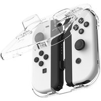 IINE PC Transparent Storage Box For Nintendo Switch Joy-Con with Carrying Wrist Straps Hand Strap