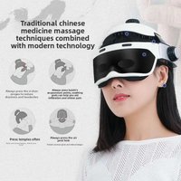 Head and Eye Massager Device Scalp Neck Massager Helmet Head Therapy Massage Instrument Health Beauty Equipment NEW Integrated