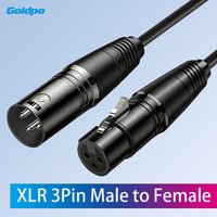 3Pin XLR Cable Audio Line XLR Male to Female Microphone Extension Cable for Mixer Amplifiers Sound Cannon Balanced XLR Cord