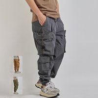 Sommer neue japanische Retro Militär Outdoor schnell trocknende Cargo hose Herren gewaschen Multi-Pocket lose lässige knöchel gebundene Hose