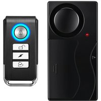 Extractme 110db Loud Alarm Wireless Vibration Alarm with Remote Control Anti-Theft Alarm Bike Motorcycle Vehicle Security Alarm
