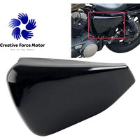 Left Battery Side protection Cover Motorcycle Gloss Black Steel For Harley Davidson Sportster Custom Iron XL1200 XL883 2014-2022