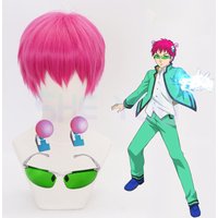 Anime The Disastrous Life Of Saiki K. Cosplay-Requisiten, Saiki Kusuo Perücke, Haarnadeln, Brille, grüne Gläser, Sonnenbrille, Kostümzubehör