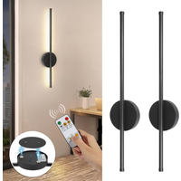 Wall Sconces Battery Operated – Wireless USB Rechargeable with Remote Control, 360° Rotation, Dimmable LED Picture Lamp