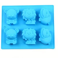 3D Silicone Chocolate Cake Candy Cookie Baking Mold Clay Ice DIY Hard Resin Gummy Cube Tray Handmade Craft Bear Mould