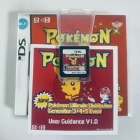 Pokemon NDS Video Game Cartridge - Ultimate Distribution Gen 3 4 5 Event Cartridge with Instruction Manual