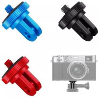 Aluminum Alloy 1/4 inch Tripod Mount Adapter for Insta360 X5/X4/ DJI Action 5/4 GoPro 13/12 And Other Standard 1/4 Accessories
