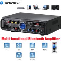 12V220V HiFi Digital Bluetooth Amplify Channel Surround Sound Amplifiers Home Plug-in Car Onboard Professional Amplifier