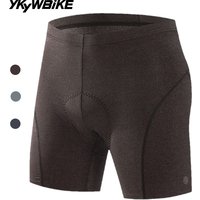 AliExpress YKYWBIKE Men's Cycling Shorts Belgium High Elasic Sponge Pad Cycling Underwear Shockproof Mtb Shorts Mountain Bicycle Underwear