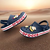 OROCCS Summer Men's Outdoor Casual Breathable Lightweight Slip-On Sandals Hollow Design Comfortable EVA Material Flat Heel