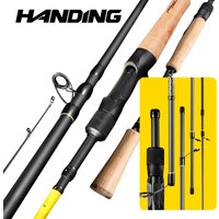 HANDING 40-43cm Travel Fishing Rod 5-6 Sections Seaguide Guide Ring Portable and Protective Rod for Trip Fast Action Fishing Rod