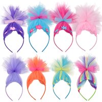 Halloween Troll Doll Hair Headband Fantasy Elf Themed Hair Decor Stylish Party Prop for Masquerade Cosplay Stage Performance