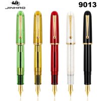 Jinhao 9013 Fountain Pen Acrylic Color Heartbeat Nib Luxury Elegant Calligraphy Pen Office School Writing Supplies Stationery