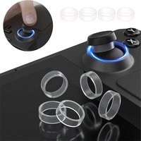 8pcs Silicone Joystick Caps for PS5/PS4/Steam Deck/ROG Ally - Elastic Protective Ring , Anti-Slip Grip & Dustproof Design