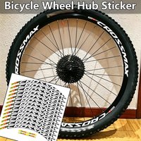 For MAVIC CROSSMAX SL PRO MTB Wheel Hub Stickers Width 17.5mm Bicycle Rim Reflective Waterproof Strip Decals for Two Wheels