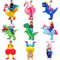 Adult Kids Dinosaur Inflatable Costume Anime Cosplay Carnival Clown Flamingo Fancy Dress Party Halloween Costume Suits