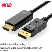 Dp To Hdmi Cable 1.8m 4k HD Adapter Cable Computer Monitor Cable Converts Large Dp To Hdmi
