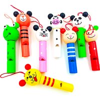 8/30Pcs Wooden Mini Cute Animal Whistle Toys Kids Birthday Party Baby Shower Gift Pinata Filler Boys Girls Party Goodie Bag Toys