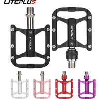 Liteplus bicycle quick release pedal 3 Bearing aluminum bicycle pedals Red Purple Pink Silver Black MTB Road folding bike Pedals