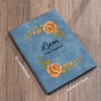 Custom Name Notebook, Personalized Text Travel Journal Book - Perfect for Personalised Company Name, Customalized Birthday Gift