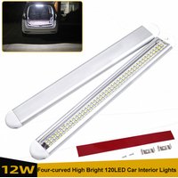 12V 24V Super Bright Led Compartment Light 120LEDs Cab Reading Light Aluminum Shell Interior Light For Van Lorry Truck RV Camper
