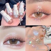 Cappuvini Liquid Eyeshadow High-Gloss Shiny Mermaid Pearl Tears Brightening Glitter Highlighter Quick Drying Eyeliner