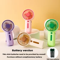 Portable Mini Handheld Fan with Three Adjustable Wind Speeds in Summer,Small Electric Fan Battery Version for Outdoor Indoor Use