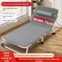 Foldable Single Bed Portable Multifunction Lounger Office Easy Nap Bed for Adults Home Use Travel Lightweight Recliner Bed