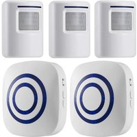 Fine Passage Alarm, Wireless Alarm System with Motion Sensor, Access Speed, Motion Bell with 38 Ringtones, Driveway Alarm